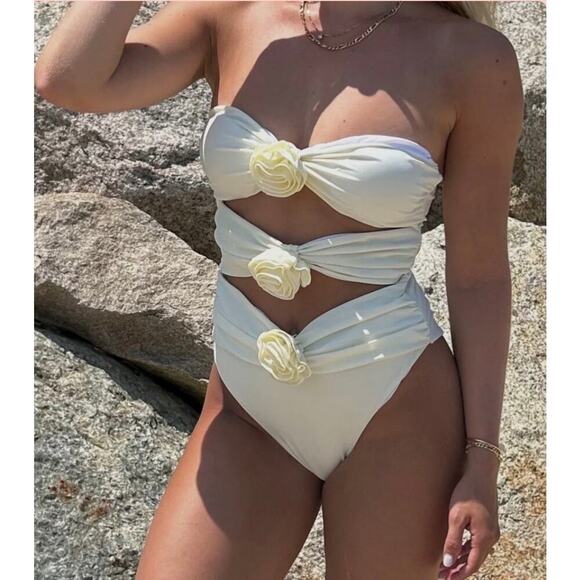 Heath Street Apparel Jimmi Swim Lover Boy Set in White, size S, NWT! Romantic - Picture 4 of 10